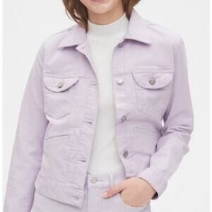 Gap Lilac Cropped Vintage Icon Corduroy Jacket